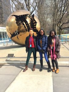 ALU students attending the CSW 63rd session at the UN headquarters